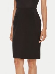 Boss Spódnica ołówkowa Vileah 50490036 Czarny Slim Fit. Czarne spódniczki damskie Boss, bez wzorów, z wełny, ołówkowe. Za 499.99 zł.