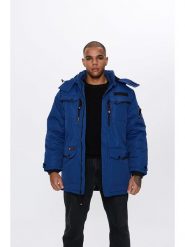 CANADA weather gear Kurtka zimowa w kolorze niebieskim rozmiar: M. Niebieskie kurtki męskie CANADA weather gear, na zimę, m, bez wzorów, bez kaptura. Za 291.93 zł.