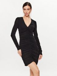 Pinko Sukienka koktajlowa 102057 A17I Czarny Slim Fit. Czarne sukienki damskie Pinko, xs, bez wzorów, z wiskozy, wizytowe, bez kołnierzyka, bez ramiączek. Za 819.99 zł.