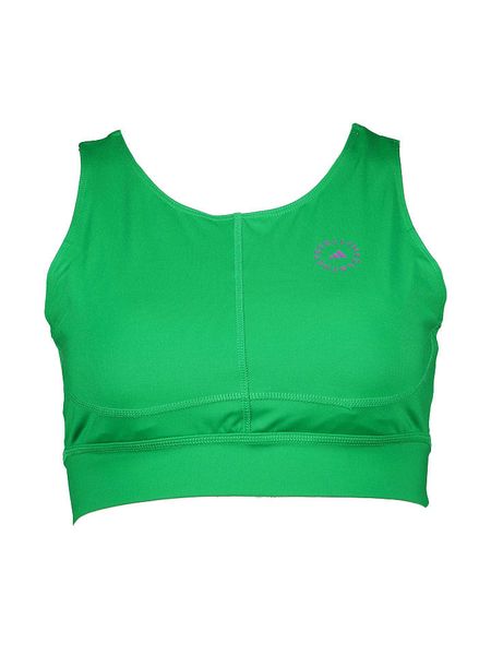 Adidas Top w kolorze zielonym rozmiar: L. Zielone topy damskie Adidas, l, bez wzorów, z materiału, bez kołnierzyka. Za 131.12 zł.