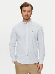 Tommy Hilfiger Koszula Oxford MW0MW25037 Błękitny Regular Fit. Niebieskie koszule męskie Tommy Hilfiger, m, bez wzorów, z bawełny, bez kołnierzyka, bez ramiączek. Za 239.99 zł.