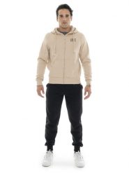Bluza z bawełna z kaptur na co dzień na siłownię. Brązowe bluzy sportowe męskie LEONE 1947 APPAREL, l, z bawełny. Za 210.46 zł.