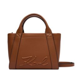 Torebka KARL LAGERFELD. Brązowe torebki klasyczne damskie Karl Lagerfeld, bez wzorów, bez dodatków. Za 779.99 zł.