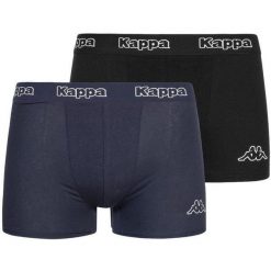 Kappa męskie bokserki 2-pack – czarny/granatowy, S. Czarne bokserki męskie Kappa, bez wzorów, z bawełny. Za 136.99 zł.