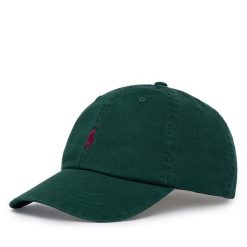 Czapka z daszkiem Polo Ralph Lauren. Zielone czapki męskie Polo Ralph Lauren, bez wzorów. Za 329.99 zł.
