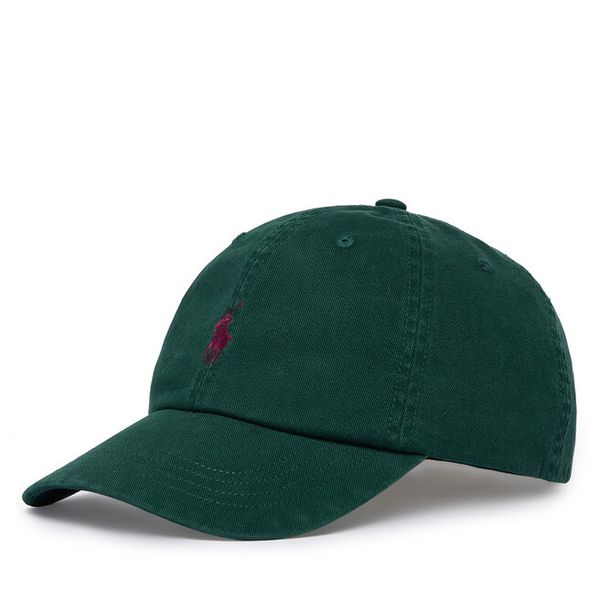 Czapka z daszkiem Polo Ralph Lauren. Zielone czapki męskie Polo Ralph Lauren, bez wzorów. Za 329.99 zł.