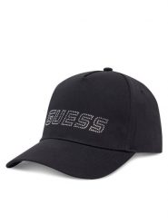 Guess Kapelusz 173509 Czarny. Czarne kapelusze damskie Guess, z aplikacjami, z bawełny. Za 109.99 zł.