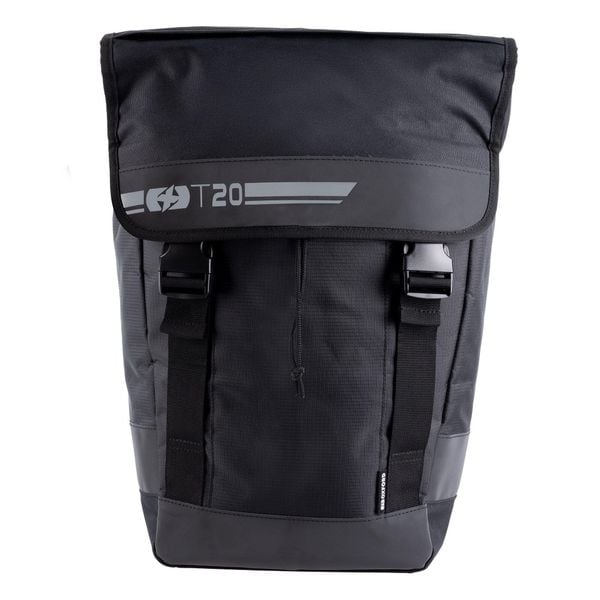 Torba na rower OXC T-serie. Czarne torebki klasyczne damskie OXFORD, bez wzorów, z materiału, bez dodatków. Za 255.50 zł.