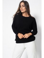 Perfect Cashmere Kaszmirowy sweter "Molly" w kolorze czarnym rozmiar: XXL. Czarne swetry klasyczne damskie Perfect Cashmere, xxl, z kaszmiru, bez kołnierzyka. Za 396.88 zł.