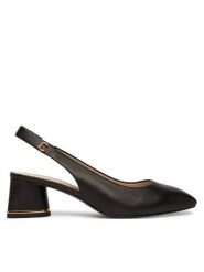 Coccinelle Czółenka C-Everyday E4 U1L 21 02 01 Czarny. Czarne czółenka damskie Coccinelle, bez wzorów, ze skóry, bez obcasa. Za 949.99 zł.