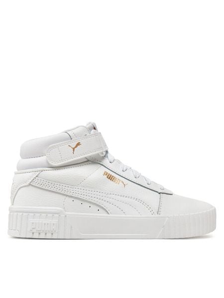 Puma Sneakersy Carina 2.0 Mid Jr 387376 03 Biały. Białe buty sportowe dziewczęce Puma, bez wzorów, ze skóry, bez zapięcia. Za 159.99 zł.