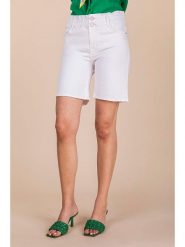 Blue Fire Szorty dżinsowe "Julie" w kolorze białym rozmiar: W26. Białe szorty damskie Blue Fire, bez wzorów, klasyczne, z podwyższonym stanem. Za 69.75 zł.