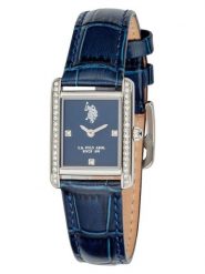 U.S. Polo Assn. Zegarek kwarcowy w kolorze srebrno-granatowym rozmiar: onesize. Niebieskie, analogowe zegarki damskie U.S. Polo Assn., ze stali. Za 260.99 zł.
