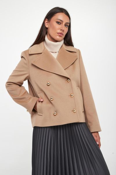 Kurtka damska wełniana z kaszmirem Lago MARELLA. Kurtki damskie Marella, bez wzorów, z kaszmiru, bez kaptura. Za 2,419.00 zł.