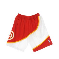 Szorty Atlanta Hawks Swingman. Czerwone szorty damskie Mitchell & Ness, bez wzorów, z materiału, eleganckie. Za 399.40 zł.