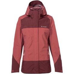 Kurtka przeciwdeszczowa damska Vaude Neyland 2.5L Jacket. Czerwone kurtki damskie Vaude, l, bez kaptura. Za 508.99 zł.