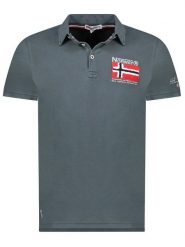 Geographical Norway Koszulka polo "Kinvite" w kolorze antracytowym rozmiar: XXL. Czarne koszulki polo męskie Geographical Norway, xxl, bez wzorów, bez ramiączek. Za 101.23 zł.