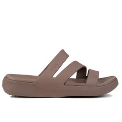 Sandały damskie na basen Crocs GETAWAY STRAPPY. Brązowe sandały damskie Crocs, bez wzorów, bez obcasa. Za 189.00 zł.