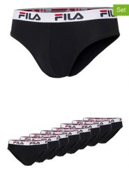 Fila Slipy (8 par) w kolorze czarnym rozmiar: S. Czarne slipki męskie Fila, bez wzorów. Za 173.99 zł.