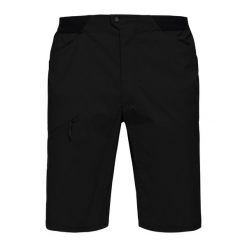Spodenki trekkingowe męskie Haglöfs L.I.M Fuse. Czarne szorty męskie Haglöfs, bez kołnierzyka. Za 159.99 zł.