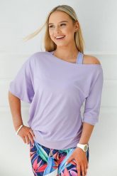 Luźna bluzka damska 2skin Spontanic lila. Czerwone bluzki sportowe damskie 2SkIN, bez wzorów, z materiału, bez ramiączek. Za 129.00 zł.