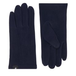 Rękawiczki Beverly Hills Polo Club. Niebieskie rękawiczki męskie Beverly Hills Polo Club, bez wzorów, z dzianiny. Za 49.99 zł.