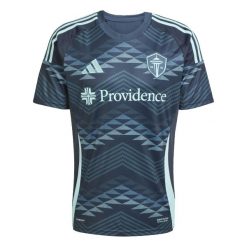 Koszulka wyjazdowa Seattle Sounders 2025/26. Niebieskie t-shirty sportowe męskie Adidas, bez ramiączek, do piłki nożnej. W wyprzedaży za 357.50 zł.
