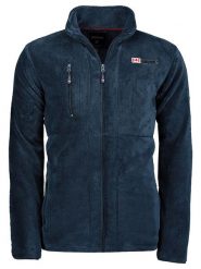 ANAPURNA Kurtka polarowa "Utah" w kolorze granatowym rozmiar: L. Niebieskie kurtki męskie ANAPURNA, l, bez wzorów, z materiału, bez kaptura. Za 157.35 zł.