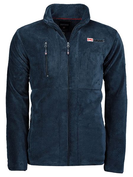 ANAPURNA Kurtka polarowa "Utah" w kolorze granatowym rozmiar: L. Niebieskie kurtki męskie ANAPURNA, l, bez wzorów, z materiału, bez kaptura. Za 156.98 zł.