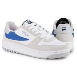 Buty męskie sportowe trampki Fila FXVENTUNO. Białe trampki i tenisówki męskie Fila, bez wzorów, bez zapięcia. W wyprzedaży za 199.00 zł.