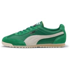 Buty sportowe Puma Unisex Arizona. Zielone buty sportowe na co dzień damskie Puma, z zamszu, bez zapięcia. W wyprzedaży za 290.00 zł.
