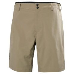 Szorty Helly Hansen Sirocco 9". Brązowe szorty męskie Helly Hansen, z elastanu, bez kołnierzyka. Za 333.50 zł.