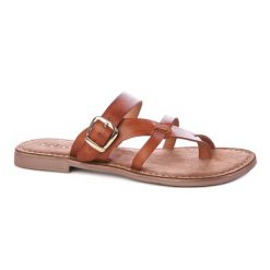 Kapcie Lazamani Skóra Naturalna Brązowe. Brązowe kapcie damskie Trespass, z materiału. Za 295.99 zł.
