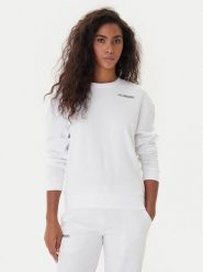 Kappa Bluza Logo Fekka 371M5EW Biały Regular Fit. Białe bluzy bez kaptura damskie Kappa, m, z bawełny. Za 119.99 zł.