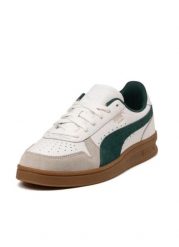 Buty PUMA Indoor Cuir Blanc. Białe buty sportowe na co dzień damskie Puma, bez wzorów, z gumy. Za 381.60 zł.
