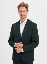 Finshley & Harding marynarka z kolekcji modułowej Mężczyźni Modern Fit zielony, 50. Zielone marynarki męskie Finshley & Harding, bez wzorów. Za 699.95 zł.