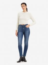 Levi´s Dżinsy "724" - Skinny fit - w kolorze niebieskim rozmiar: W31/L32. Niebieskie jeansy damskie z podwyższonym stanem. Za 152.98 zł.