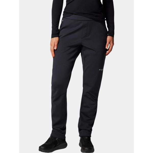Spodnie Turystyczne Damskie Columbia Vast Canyon High-Rise. Czarne spodnie dresowe damskie Columbia, bez wzorów, z softshellu, sportowe, z podwyższonym stanem. W wyprzedaży za 398.65 zł.