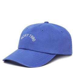 Czapka z daszkiem Roxy. Niebieskie czapki z daszkiem damskie Roxy, bez wzorów. Za 79.99 zł.