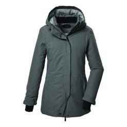 Parka dla kobiet Killtec KOW 93. Szare parki damskie KILLTEC, m, bez wzorów, z materiału. Za 596.65 zł.