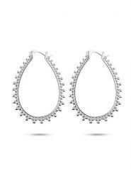 Nomad Srebrne kolczyki-kreole rozmiar: onesize. Szare kolczyki damskie Nomad, srebrne. Za 130.99 zł.