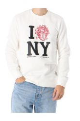 Bluza dresowa męska Element I Heart Crew ocieplana. Białe bluzy bez kaptura męskie Element, l, z bawełny. Za 155.49 zł.