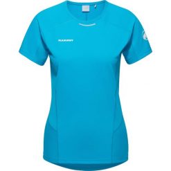 Koszulka szybkoschnąca damska Mammut Aenergy FL T-Shirt. Niebieskie bluzki damskie Mammut, s, bez wzorów, casualowe, bez kołnierzyka, bez ramiączek. Za 356.99 zł.
