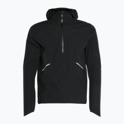 Kurtka męska On Waterproof Anorak. Czarne kurtki męskie On, l, bez wzorów, z poliamidu, do biegania. Za 1,089.00 zł.