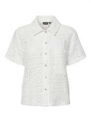 Pieces Koszula w kolorze białym rozmiar: XL. Białe koszule damskie Pieces, xl, bez wzorów, z koronki, bez kołnierzyka, bez ramiączek. Za 85.95 zł.