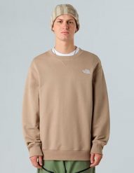 1321 The North Face sweter bawełniany męski XXL, długi rękaw, bez kaptura. Brązowe swetry męskie The North Face, m, bez wzorów, z bawełny, bez kołnierzyka. Za 429.99 zł.
