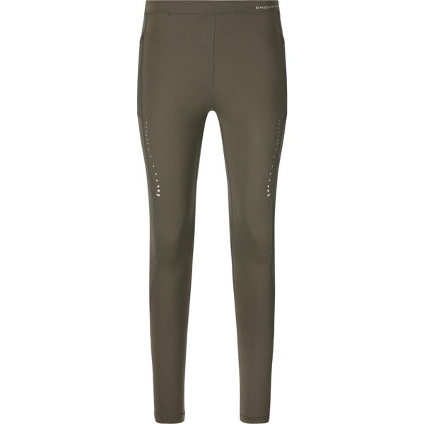 Damskie legginsy Endurance Lindysa. Zielone legginsy damskie Endurance, bez wzorów. Za 245.50 zł.