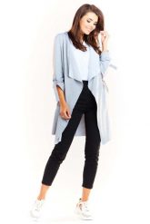 Szara Dzianinowa Bluza - Narzutka. Szare bluzy bez kaptura damskie Infinite You, l, z bawełny. Za 194.90 zł.