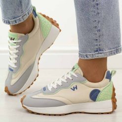 Multi półbuty damskie w sporowym stylu Vanhorn 93300. Brązowe półbuty damskie Vanhorn, bez wzorów, z dresówki, klasyczne, bez obcasa, na płaskiej podeszwie. Za 129.00 zł.