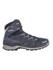 LOWA Botki trekkingowe "Innox Pro GTX" w kolorze niebieskim rozmiar: 43,5. Niebieskie buty zimowe męskie Lowa, z gore-texu, bez zapięcia. Za 608.99 zł.